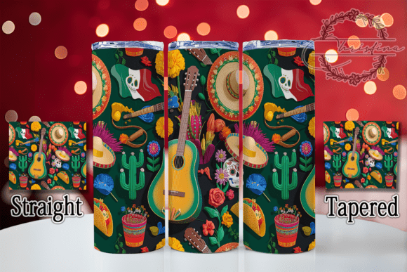3D Inflated Cinco De Mayo Fiesta Tumbler Design