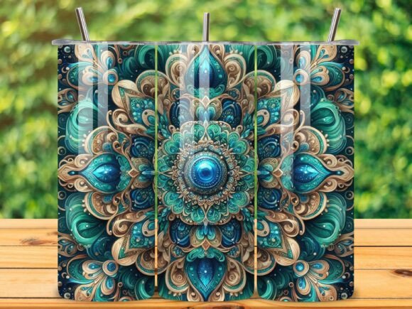 3D Mandala Tumbler Wrap Sublimation V.2: A Designer's Essential Asset