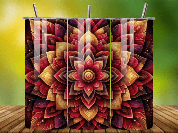 3D Mandala Tumbler Wrap Sublimation V.6: Elevate Your Creations