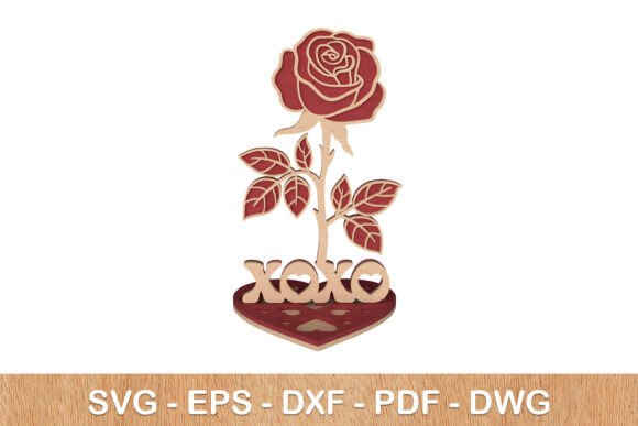 3D Rose XOXO Valentine Decor: Elevate Your Projects